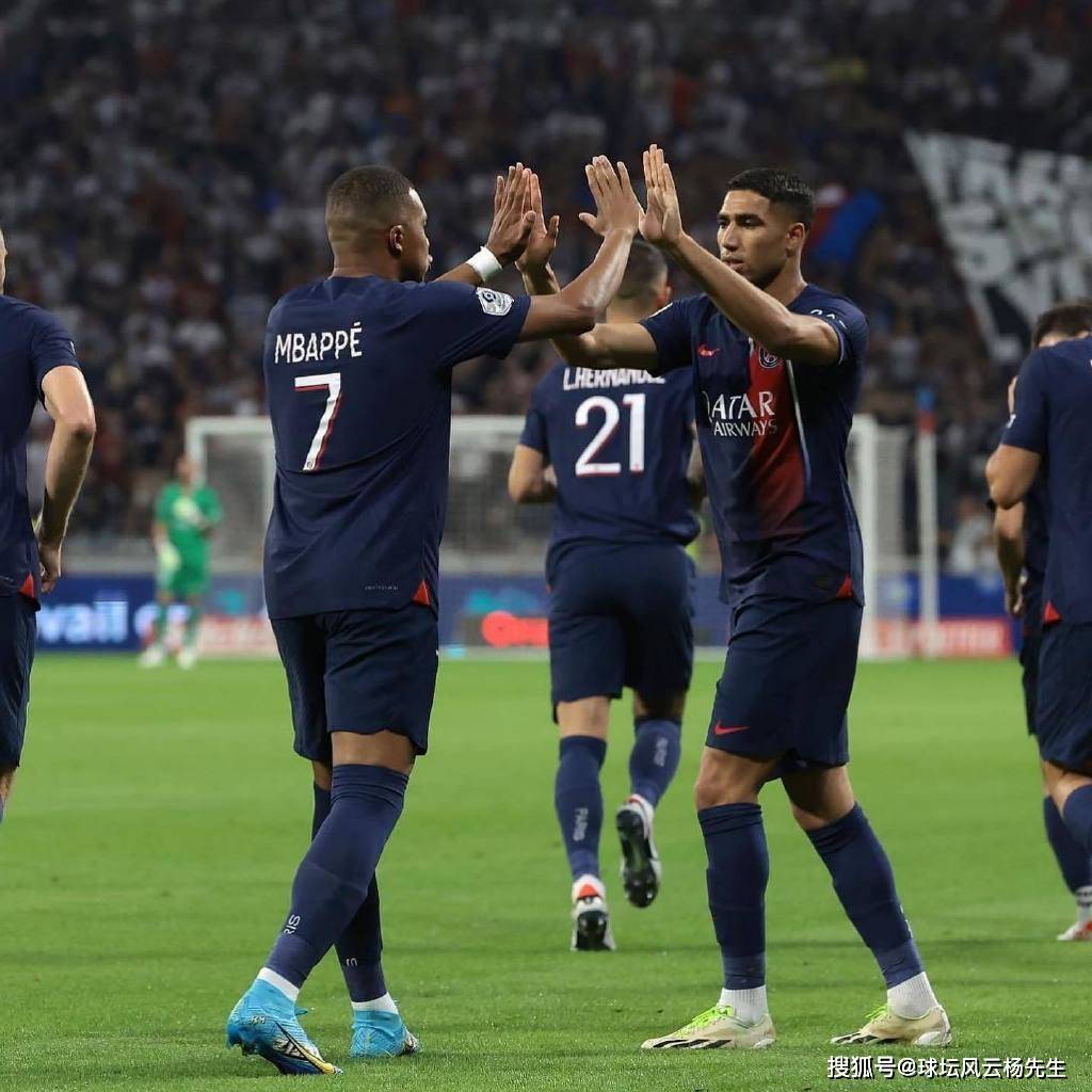168体育-法国甲级联赛焦点战，姆巴佩双响，巴黎圣号耳曼客场4-1里昂